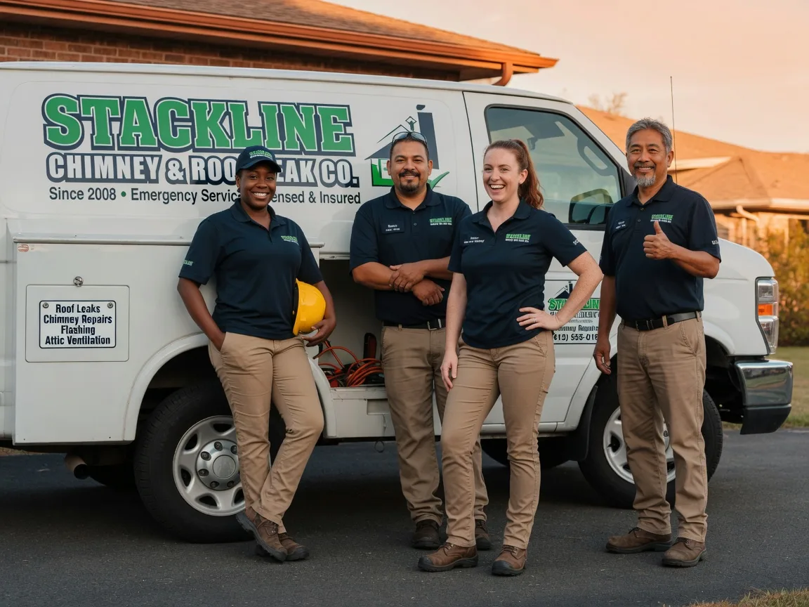 Chimney flashing repair company in Caspian, MI
